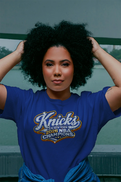 JLR NY Knicks Women V Neck T-Shirt