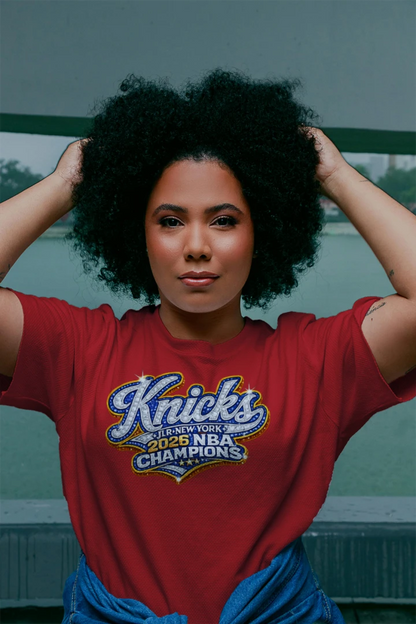 JLR NY Knicks Women V Neck T-Shirt