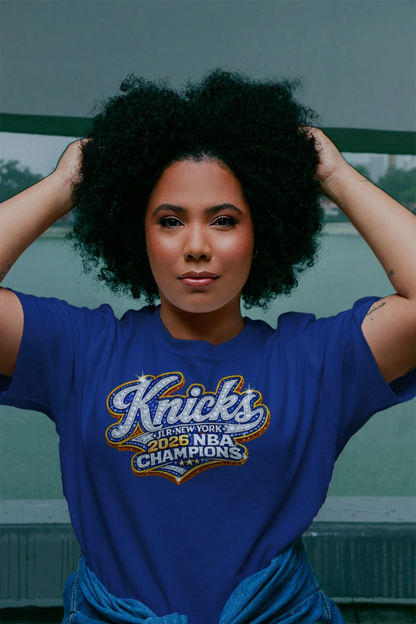 JLR NY Knicks Women V Neck T-Shirt