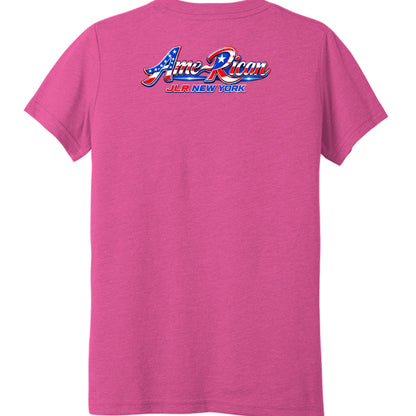 Charity Pink Triblend - 3413Y - BACK